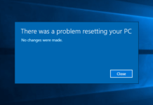 there was a problem resetting your pc