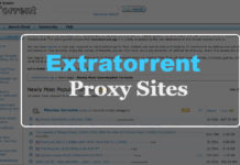Extratorrent Proxy Sites