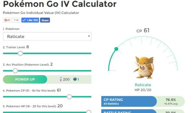 Pokémon Go IV Calculator, IV calculator Pokémon go