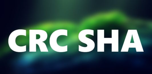 CRC SHA, 7zip, Cyclic Redundancy Check