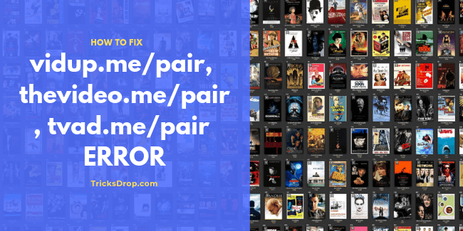 Vidup.me pair Fix