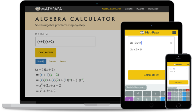 Mathpapa, algebra calculator, Mathpapa Algebra Calculator