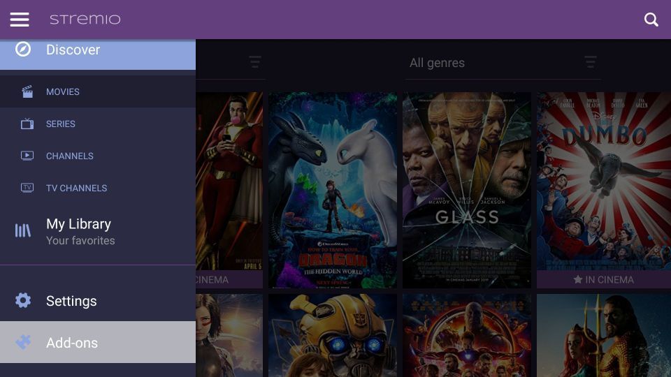 stremio addons