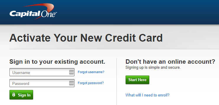 Activate capital one card- capitalone com activate