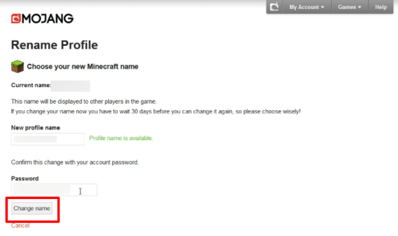 Minecraft change name, change minecraft username