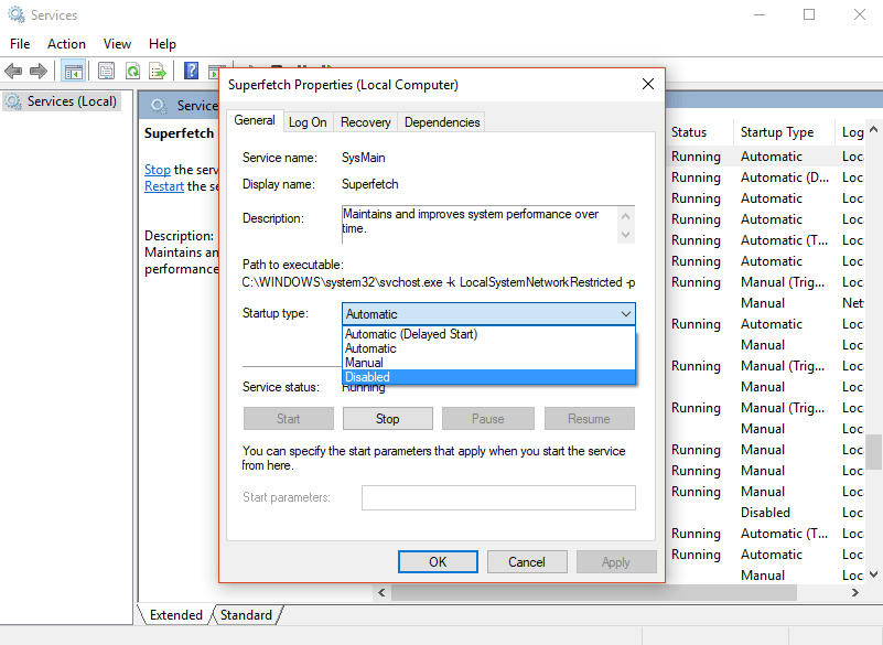 Service Host Superfetch, What is Service Host Superfetch, service host, Disable Superfetch