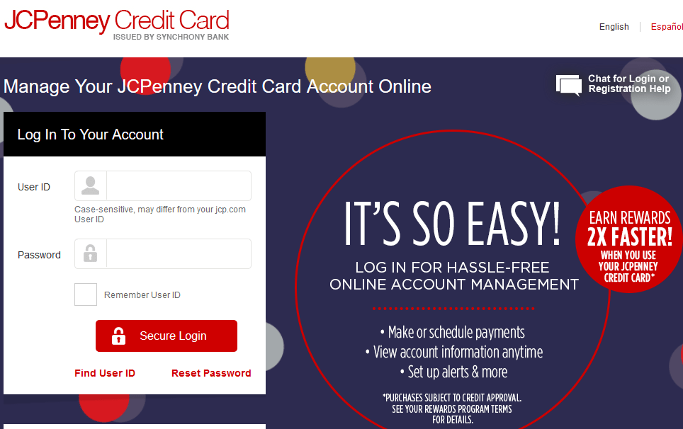 JCPenney credit card payment, JCPenney credit card login, JCPenney credit card