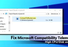 Microsoft compatibility telemetry, Microsoft Compatibility Telemetry high disk