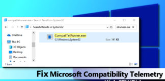 Microsoft compatibility telemetry, Microsoft Compatibility Telemetry high disk