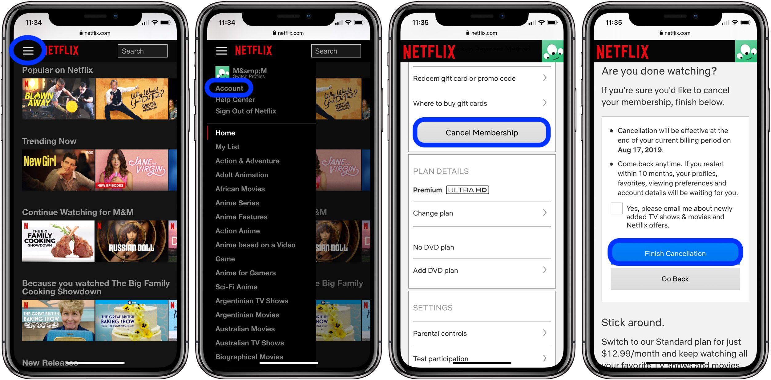 how to cancel Netflix, how to cancel Netflix on iPhone, how to cancel Netflix subscription, cancel Netflix