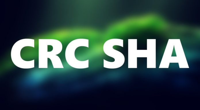 CRC SHA, 7zip, Cyclic Redundancy Check