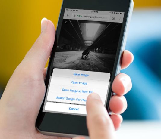 Lets find the reverse image search in Android or iOS